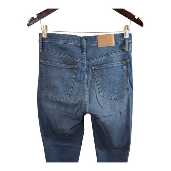 Madewell Roadtripper High Rise Distressed Raw Hem Skinny Jeans Women's 27T - Picture 7 of 9